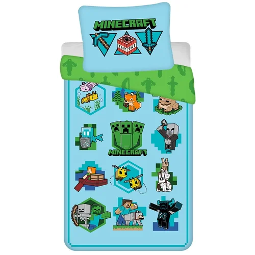 Jerry Fabrics Enojna bombažna otroška posteljnina 140x200 cm Minecraft – Jerry Fabrics Enojna bombažna otroška posteljnina 140x200 cm Minecraft –