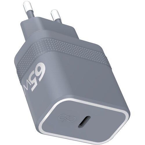Oem Force Power, USB-C 65W napajalnik Power Delivery UltraGaN hitro polnjenje, Siva, (5000185045) Cene