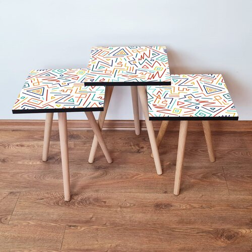 Hanah home Set 3 stočića 3Shp216 Multicolor Cene