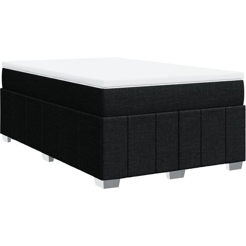 Maison Chic Box spring postelja - Vzmetna postelja z vzmetnico črn 120x200 cm blago SL11650, (21884188) Cene