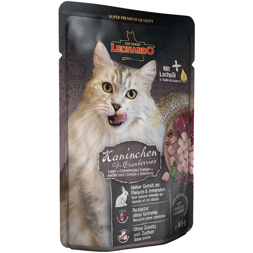 Leonardo Finest Selection Pouch 16 x 85 g - Kunić i brusnice Cijene