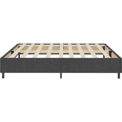 Box spring okvir za krevet od tkanine sivi 200 x 200 cm Slike