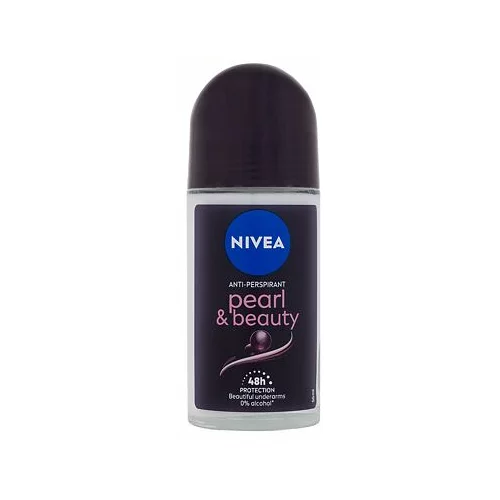 Nivea Pearl & Beauty Black 48H antiperspirant roll-on 50 ml za ženske