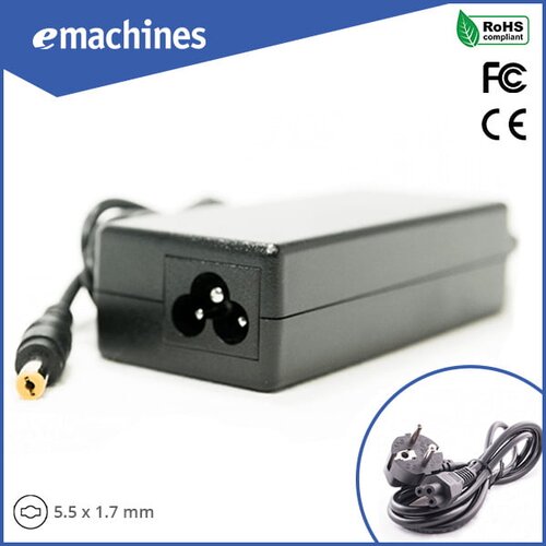  Punjač za eMachines laptop konektor punjača: 5.5 x 1.7 mm  65W (19V 3.42A) Cijene