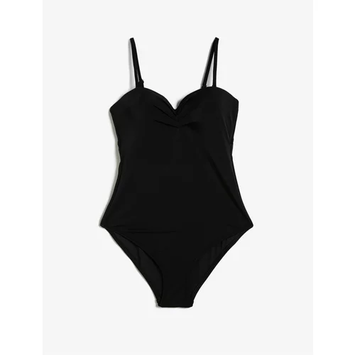 Koton Swimsuit Shirred Covered Adjustable Thin Strap