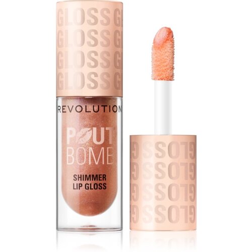 Makeup Revolution Shimmer Gloss bleščeči sijaj za ustnice odtenek Glimmer Nude 4.5 ml Cene