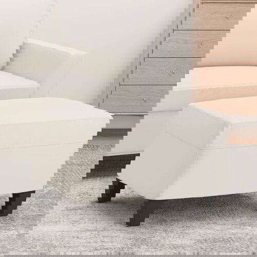 VidaXL Stolček za noge krem 60x50x41 cm umetno usnje Slike