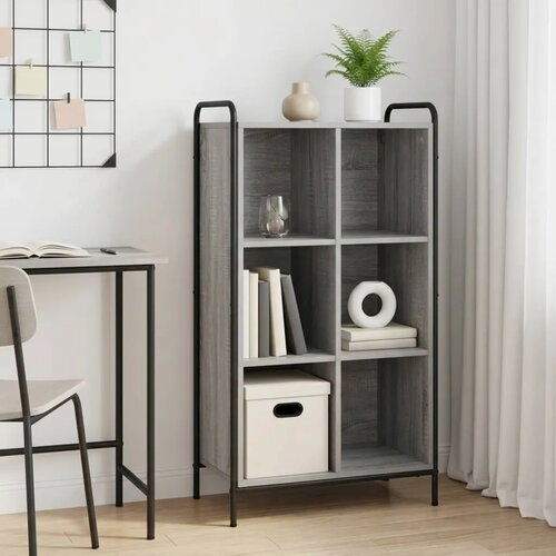  Ormarić za knjige 57 x 33 x 111 cm Konstruirano drvo - Siva Sonoma 57 x 33 x 111 cm Cene