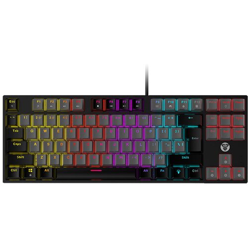 Fantech Tastatura mehanička Gaming MK876 RGB Atom TKL siva (RED switch) Cene