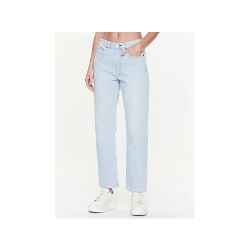 Calvin Klein Jeans hlače K20K205162 Modra Boyfriend Fit