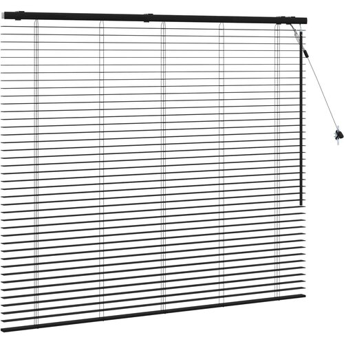  Venecijanska roleta Crna 135 x 130 cm 35 mm Slike