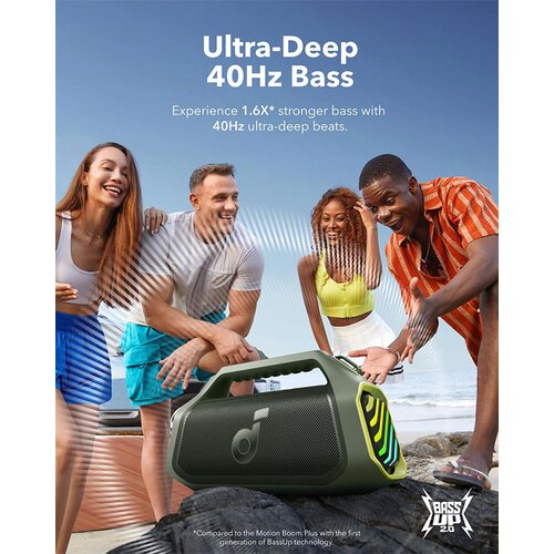 Anker prenosni zvočnik soundcore boom 2 plus, zelen Slike