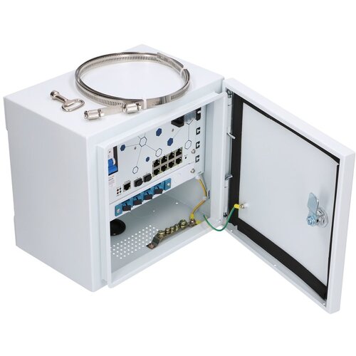 Extralink Outdoor PoE switch Minos 8x RJ45 1000Mbps PoE, 2x SFP, 200W, L2, active cooling Slike