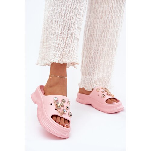 Boto Foam Women's Slippers With Golden Rings Pink Hortiana Cijene