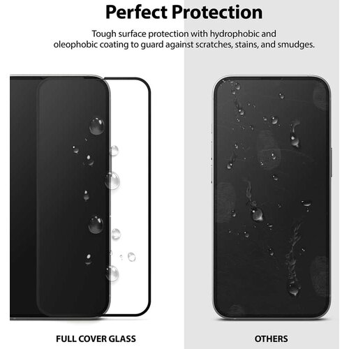 Ringke Invisible Defender ID Full Glass kaljeno staklo puna pokrivenost s okvirom za iPhone 13 mini Slike