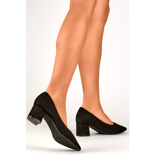 primohurt Suede low-heeled pumps, classic black women's high-heeled pumps Cene