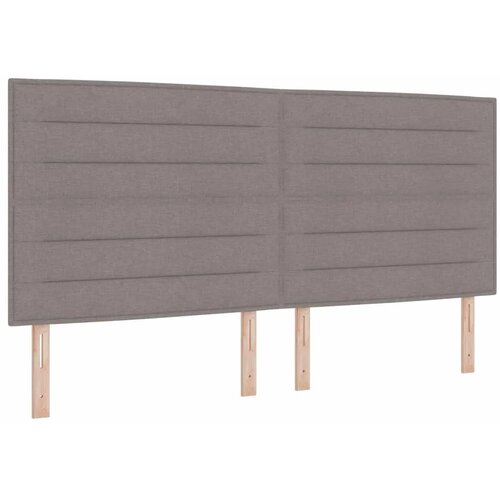  Krevet od pjene s madracem i LED-om Sivosmeđa 200 x 200 cm - Sivosmeđa 200 x 200 cm Dizajn linija Slike