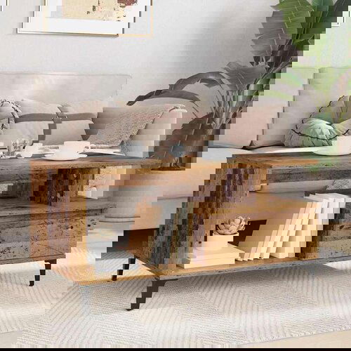 vidaXL Klubska miza Star les 90 x 49 x 45 cm Konstruiran les Cene