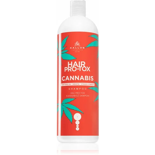Kallos Hair Pro-Tox Cannabis regeneracijski šampon s konopljinim oljem 1000 ml