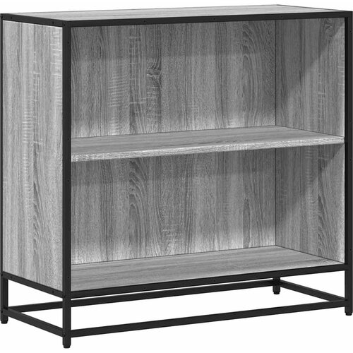  Ormar za knjige sivi sonoma 80,5x35x76 cm izrađeno drvo Slike