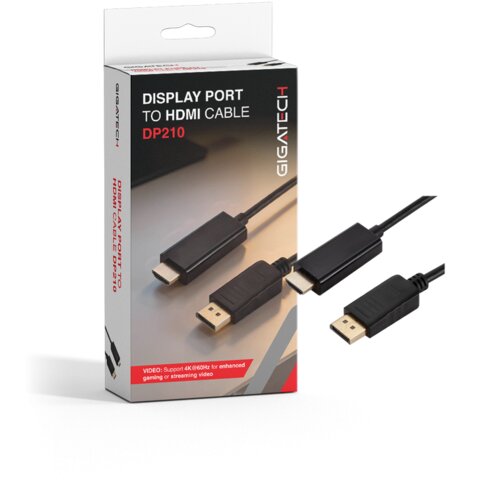 Gigatech Kabel Display Port na HDMI 2m, 4K Cijene