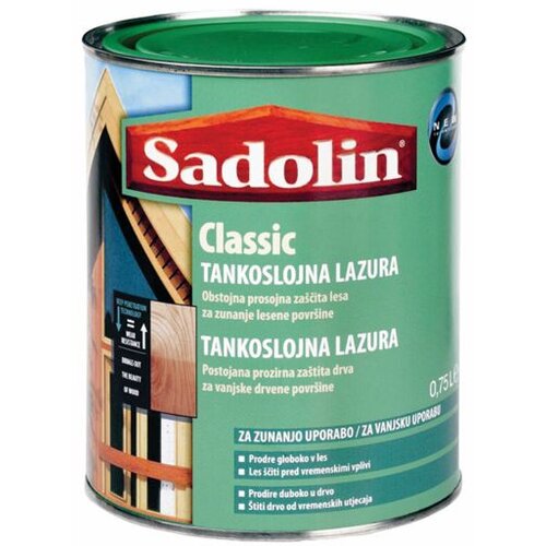 Sadolin Tankoslojna lazura za les Classic (750 ml, tik, &amp;scaron;t. 3) Slike