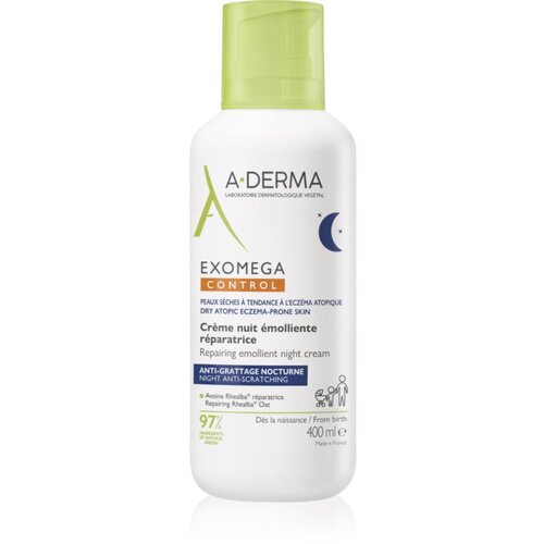 A-derma Exomega Control Repairing Emollient Night Cream nočna regeneracijska krema 400 ml Cene