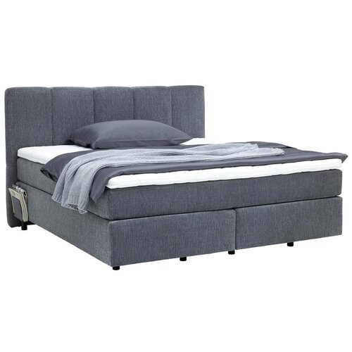 Premium Living Boxspringbett Brooklyn Hellgrau Ca. 180x200cm Slike