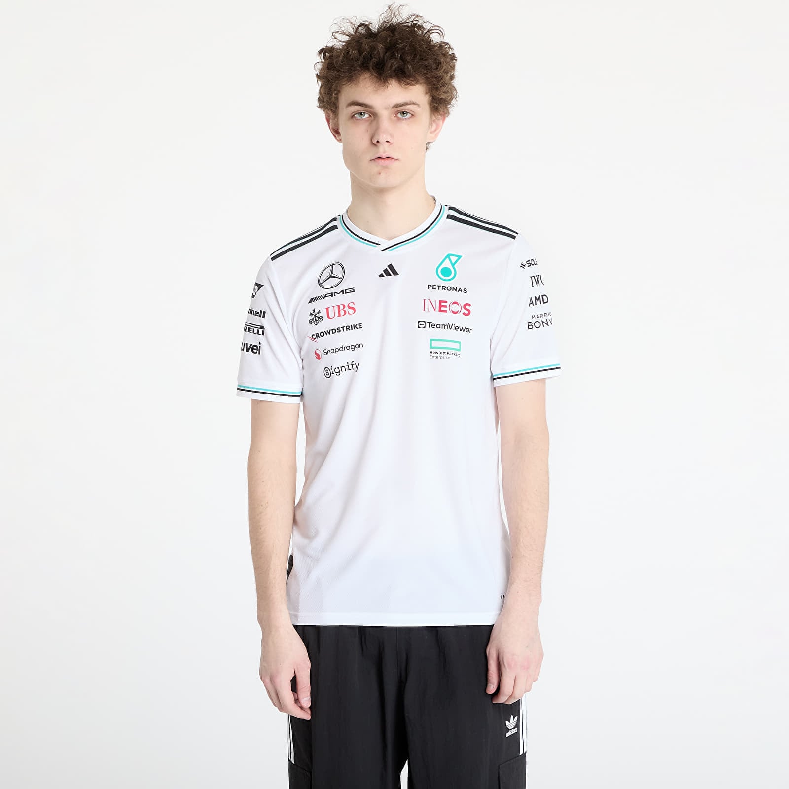Adidas Dres x Mercedes Amg Petronas Formula One Team Driver Authentic Jersey White/ White/ Black S Cene