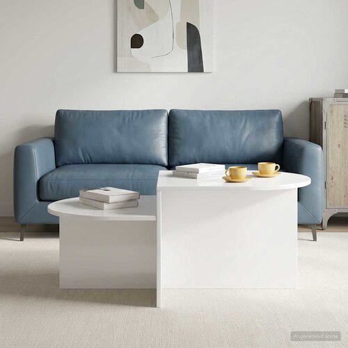  Kava Stol Bijela visokog sjaja 100 x 50 x 40 cm Cijene