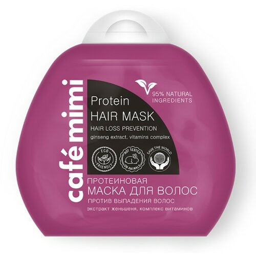 CafeMimi maska za kosu CAFÉ mimi (proteini, protiv opadanja, ženšen) Café mimi 100ml Cene