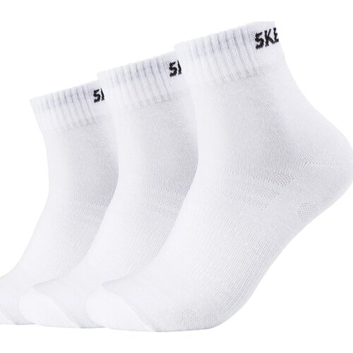 Skechers &amp;Scaron;portne nogavice 3PPK Unisex Mesh Ventilation Quarter Socks Bela Slike