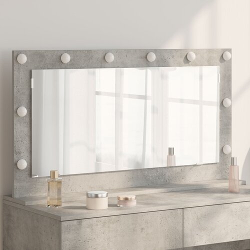 vidaXL ogledalo za toalet betonska siva Beton 100 x 55 x 18 cm Ogledalo Cijene