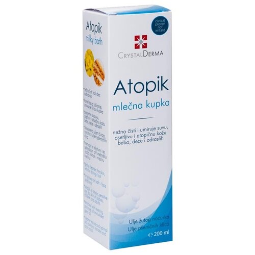 CRYSTAL DERMA - CRY atopik milky bath 200ml Slike