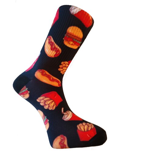 Socks Bmd muške čarape art.4686 fast food crne Cene