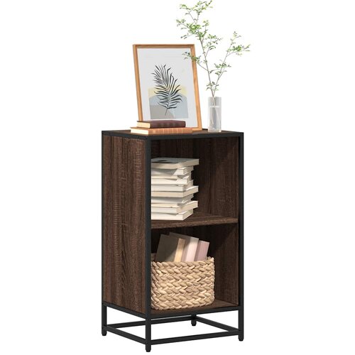 VidaXL Ormar za knjige smeđi hrast 40x35x76 cm konstruirano drvo Slike