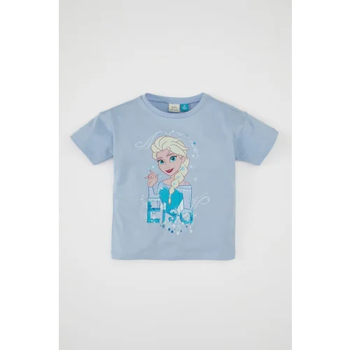 Defacto Baby Girl Frozen Crew Neck Short Sleeve T-Shirt