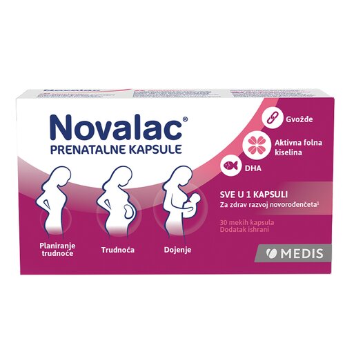 Novalac prenatalne kapsule 30 kapsula Cene