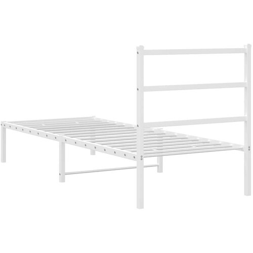 okvir za krevet s uzglavljem bijeli 75x190 cm Slike