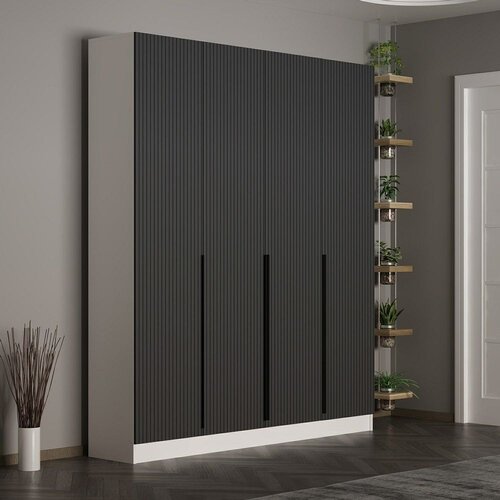 Hanah home Ormar Noah-8266, 180x210x35 cm, Crni Cene