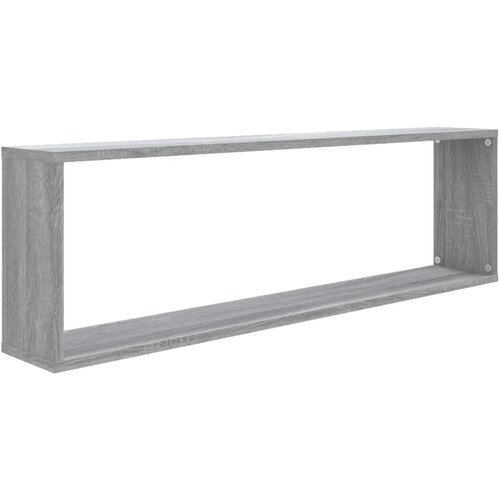 Kockaste zidne police 2 kom boja hrasta 100 x 15 x 30 cm drvene Slike