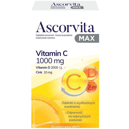 NATUR PRODUKT PHARM SP ascorvita max tablete - 30 komada Slike