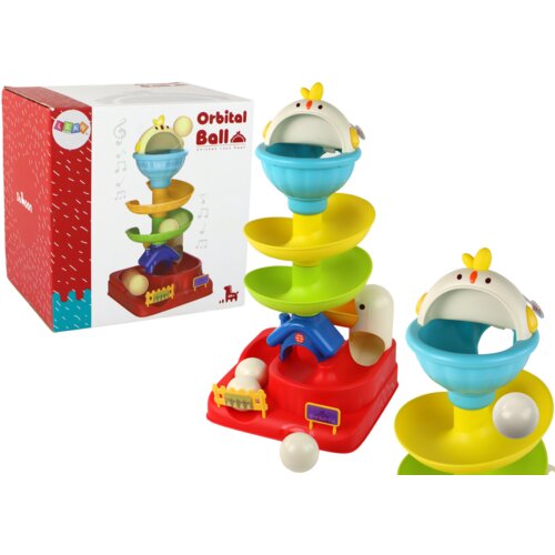  Sensory Toy Falling Ball Egg Chicken Slide Cene