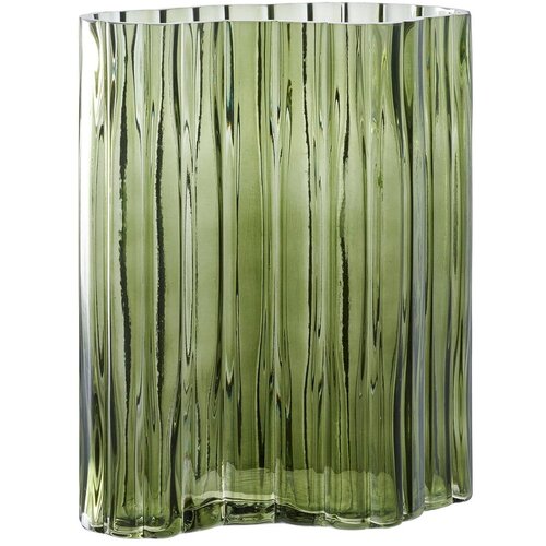 House Nordic Zelena steklena vaza (vi&amp;scaron;ina 26,5 cm) &amp;ndash; Slike