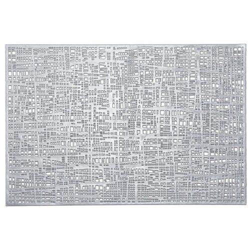 ZELLER PRESENT podmetač SCRIBLE, PVC ,srebrni, 27009 Cijene