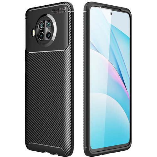  Maska za Xiaomi Mi 10T Lite Carbon Defender crna Slike
