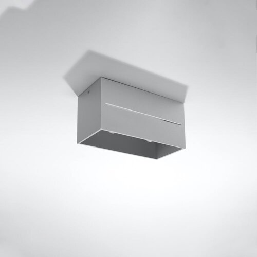 Nice Lamps Siva stropna svjetiljka s metalnim sjenilom 10x20 cm Lorum – Cijene