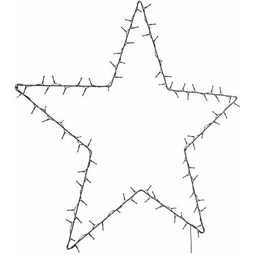vidaXL Božični žarometi Star Silhouette 115 LEDs Warm White Cene