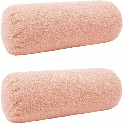  Presvlaka za jastuk 2 pcs HEERLEN Ružičasta Ø 15 x 40 cm Bouclé Cene