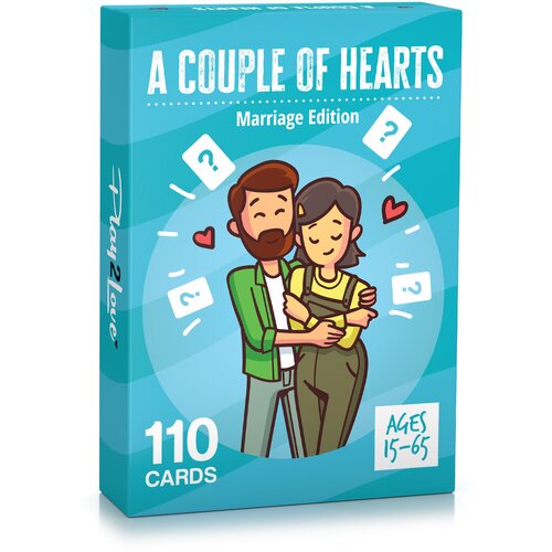Spielehelden A Couple of Hearts, za parove, 110 ljubavnih pitanja za bračne parove, na engleskom jeziku Slike